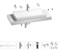 Комплект мебели с раковиной Wellsee Genuine Tree 201019811