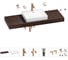 Комплект мебели для ванной комнаты с раковиной Wellsee Genuine Tree 201019744 1