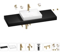 Комплект мебели с раковиной Wellsee Genuine Tree 201019768