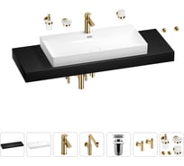 Комплект мебели с раковиной Wellsee Genuine Tree 201019883