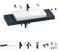 Комплект мебели с раковиной Wellsee Genuine Tree 201019842