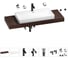 Комплект мебели для ванной комнаты с раковиной Wellsee Genuine Tree 201019862 1