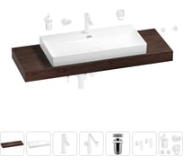 Комплект мебели для ванной комнаты с раковиной Wellsee Genuine Tree 201019870