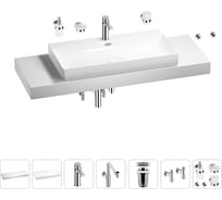 Комплект мебели с раковиной Wellsee Genuine Tree 201019876