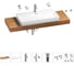 Комплект мебели для ванной комнаты с раковиной Wellsee Genuine Tree 201019856 1