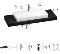 Комплект мебели с раковиной Wellsee Genuine Tree 201019881