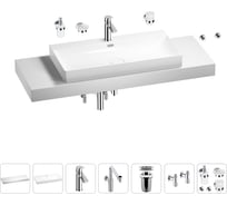 Комплект мебели с раковиной Wellsee Genuine Tree 201019871