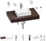 Раковина Wellsee 42 см со столешницей 80 смPure BY201010756 в наборе 10 в 1 201010756 1