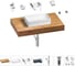 Раковина Wellsee 42 см со столешницей 80 см Pure BY 201010751 в наборе 9 в 1 1