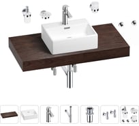 Раковина Wellsee 43 см со столешницей 100 смGraceful Proв наборе 10 в 1 201012241