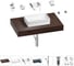 Раковина Wellsee 42 см со столешницей 80 смPure BY201010766 в наборе 9 в 1 201010766 1