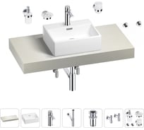 Раковина Wellsee 43 см со столешницей 100 смGraceful Proв наборе 10 в 1 201012216