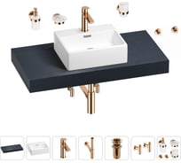 Раковина Wellsee 43 см со столешницей 100 смGraceful Proв наборе 10 в 1 201012224