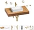 Раковина Wellsee 42 см со столешницей 80 см Pure BY 201010743 в наборе 10 в 1 1