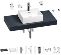 Раковина Wellsee 43 см со столешницей 100 смGraceful Proв наборе 10 в 1 201012226