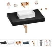 Раковина Wellsee 42 см со столешницей 80 смPure BY201010799 в наборе 9 в 1 201010799