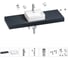 Раковина Wellsee 43 см со столешницей 140 см Graceful Pro 201012346 в наборе 10 в 1 1