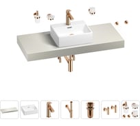 Раковина Wellsee 43 см со столешницей 120 смGraceful Proв наборе 10 в 1 201012274