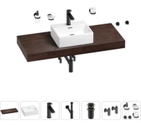 Раковина Wellsee 43 см со столешницей 120 смGraceful Proв наборе 10 в 1 201012302