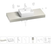 Раковина Wellsee 43 см со столешницей 120 смGraceful Proв наборе 10 в 1 201012275