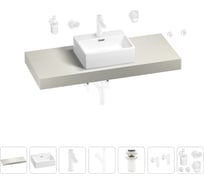 Раковина Wellsee 43 см со столешницей 120 смGraceful Proв наборе 10 в 1 201012280