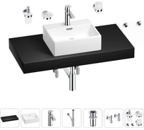 Раковина Wellsee 43 см со столешницей 100 смGraceful Proв наборе 10 в 1 201012261