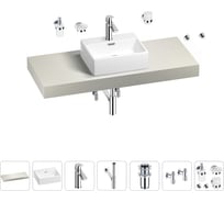 Раковина Wellsee 43 см со столешницей 120 смGraceful Proв наборе 10 в 1 201012271