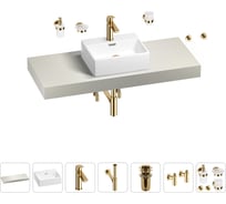 Раковина Wellsee 43 см со столешницей 120 смGraceful Proв наборе 10 в 1 201012273