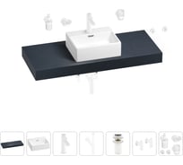 Раковина Wellsee 43 см со столешницей 120 смGraceful Proв наборе 10 в 1 201012290