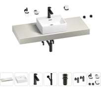 Раковина Wellsee 43 см со столешницей 120 смGraceful Proв наборе 10 в 1 201012272