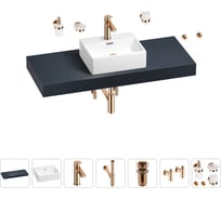Раковина Wellsee 43 см со столешницей 120 смGraceful Proв наборе 10 в 1 201012284