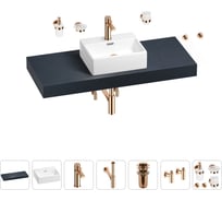 Раковина Wellsee 43 см со столешницей 120 смGraceful Proв наборе 10 в 1 201012289