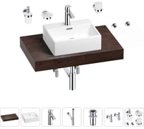 Раковина Wellsee 43 см со столешницей 80 смGraceful Proв наборе 10 в 1 201012181