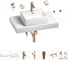 Раковина Wellsee 43 см со столешницей 80 см Graceful Pro 201012194 в наборе 10 в 1 1