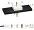 Раковина Wellsee 43 см со столешницей 140 см Graceful Pro 201012388 в наборе 10 в 1 1