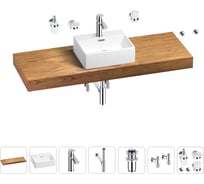 Раковина Wellsee 43 см со столешницей 140 смGraceful Proв наборе 10 в 1 201012351