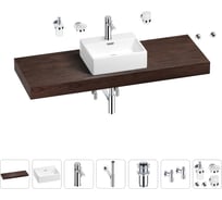 Раковина Wellsee 43 см со столешницей 140 смGraceful Proв наборе 10 в 1 201012366