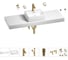 Раковина Wellsee 43 см со столешницей 140 см Graceful Pro 201012373 в наборе 10 в 1 1