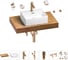 Раковина Wellsee 43 см со столешницей 80 см Graceful Pro 201012174 в наборе 10 в 1 1