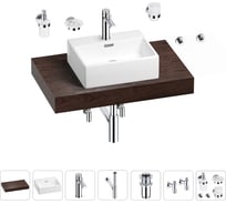 Раковина Wellsee 43 см со столешницей 80 смGraceful Proв наборе 10 в 1 201012186