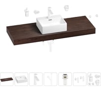 Раковина Wellsee 43 см со столешницей 140 смGraceful Proв наборе 10 в 1 201012365