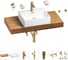 Раковина Wellsee 50 см со столешницей 100 см Graceful Pro 201012473 в наборе 10 в 1 1