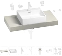 Раковина Wellsee 50 см со столешницей 100 смGraceful Proв наборе 10 в 1 201012460