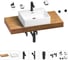 Раковина Wellsee 50 см со столешницей 100 см Graceful Pro 201012477 в наборе 10 в 1 1