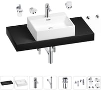 Раковина Wellsee 50 см со столешницей 100 смGraceful Proв наборе 10 в 1 201012506