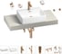 Раковина Wellsee 50 см со столешницей 100 смGraceful Proв наборе 10 в 1 201012454 1