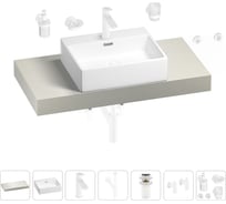 Раковина Wellsee 50 см со столешницей 100 смGraceful Proв наборе 10 в 1 201012455