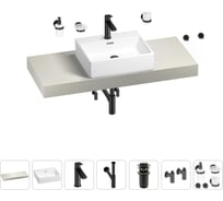 Раковина Wellsee 50 см со столешницей 120 смGraceful Proв наборе 10 в 1 201012512