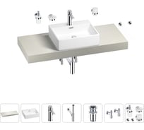 Раковина Wellsee 50 см со столешницей 120 смGraceful Proв наборе 10 в 1 201012516