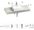Раковина Wellsee 50 см со столешницей 120 смGraceful Proв наборе 10 в 1 201012511 1